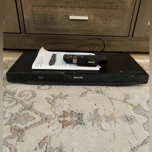 Philips BDP3406/F7 Blu-Ray Player WiFi Adapter Remote Control Manual Excellent